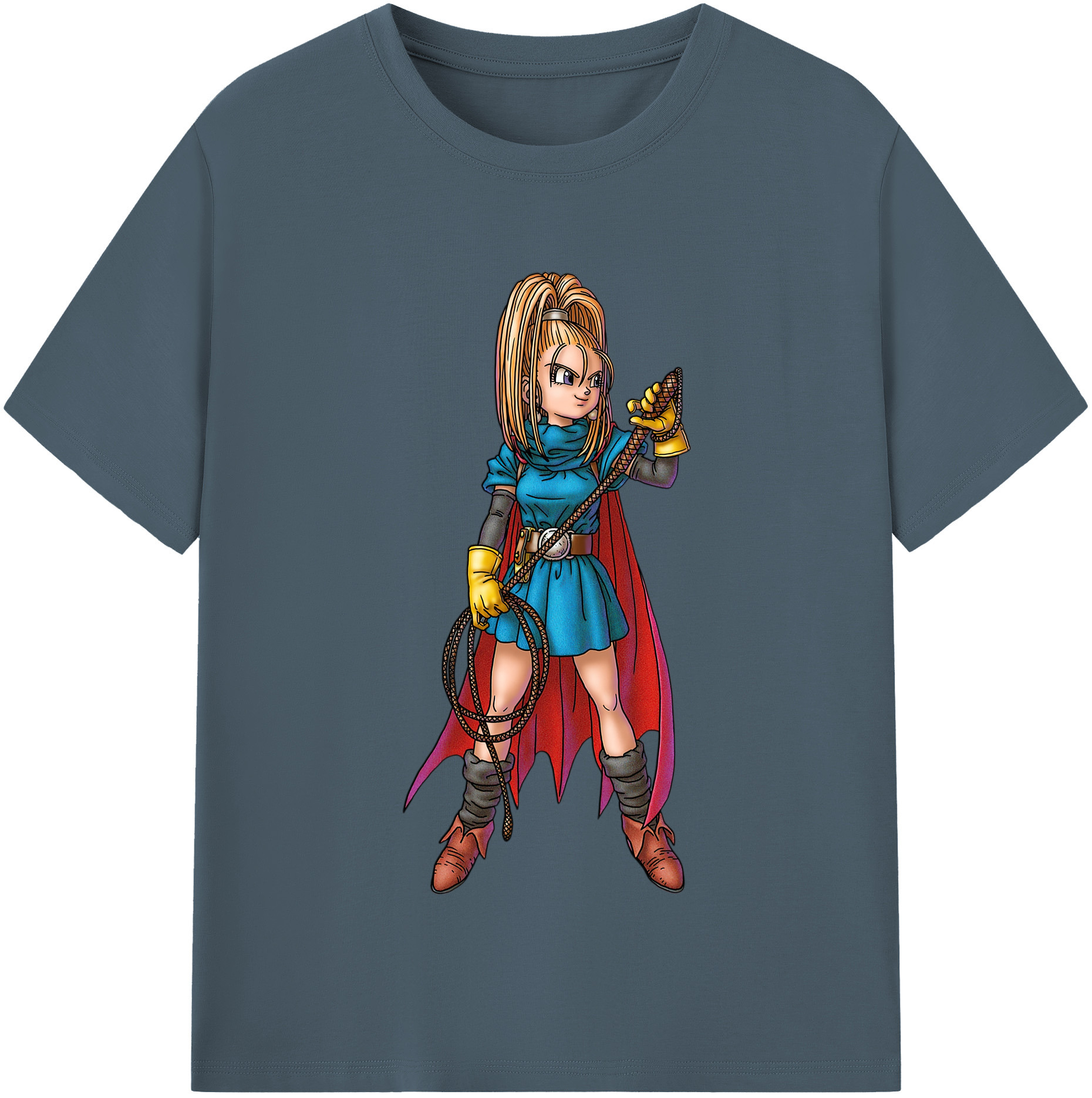（画像用） ドラゴンクエスト Doragon Kuesuto Dragon Quest 綿100％半袖Tシャツ（フロントプリント）